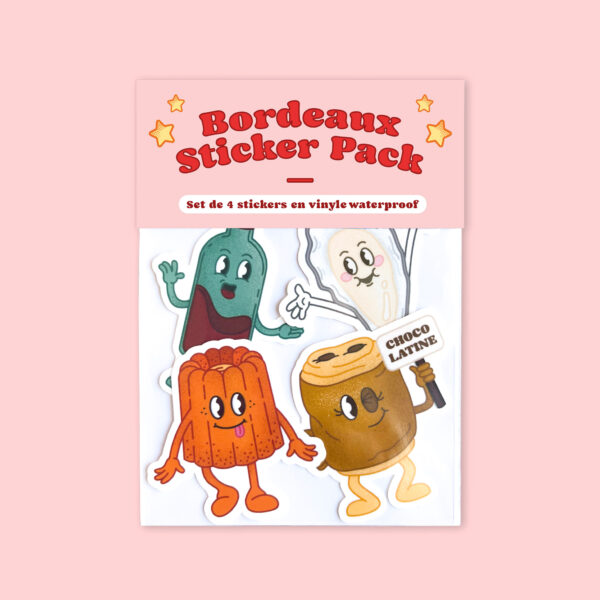 BORDEAUX - Pack de stickers
