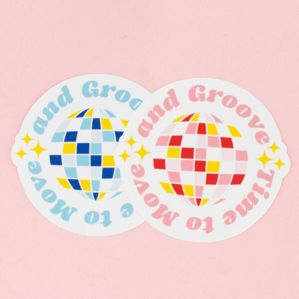 sticker boule disco moment de groover
