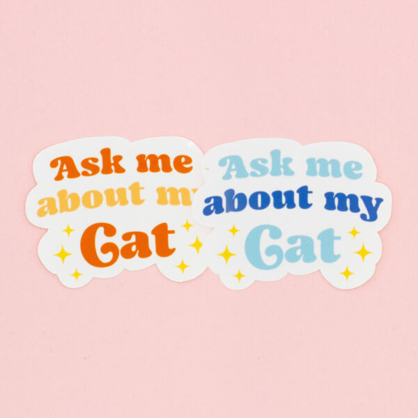 sticker chat me demander à propos de mon chat