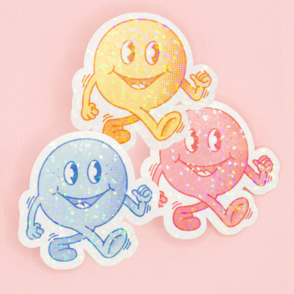 bimbam studio mascotte sticker bonhomme