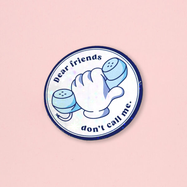 sticker coloré message humoristique