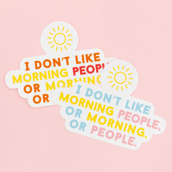 sticker coloré message humoristique