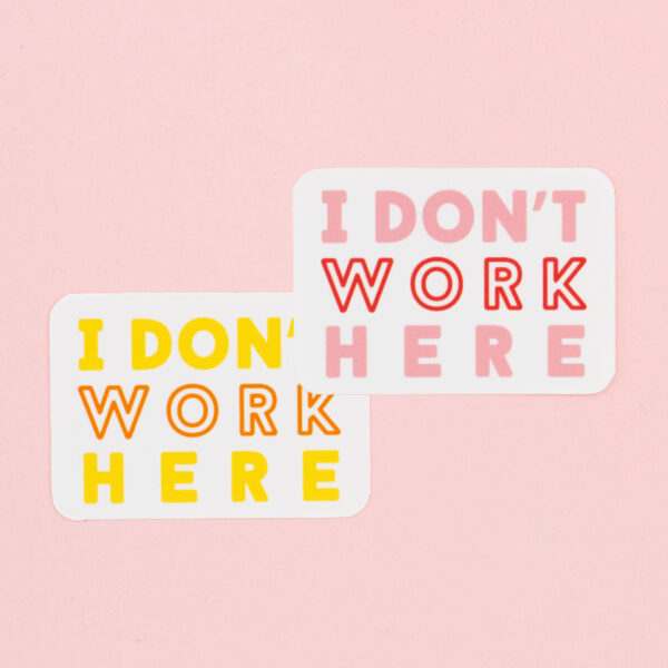 Autocollants avec texte coloré